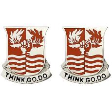 504th Signal Battalion Unit Crest (Think, Go, Do)